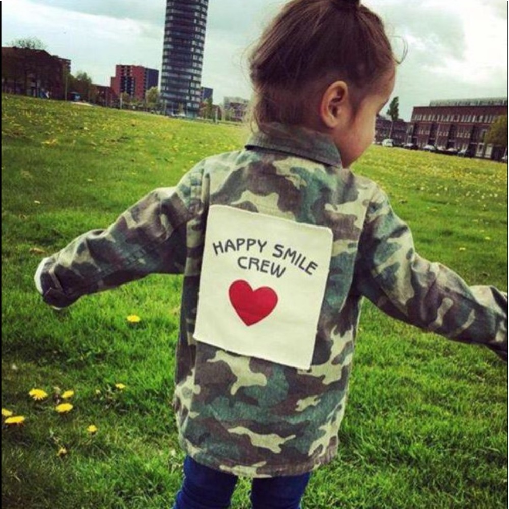 Happy Smile Crew Camo Toddler Jacket
